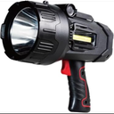 Durapower Rechargeable Spotlight, 150000 Lumens LED Spotlight Flashlight, IP44 Waterproof Handheld Spot Light for Indoor Outdoor Farm Camping Emergency
