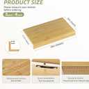 Wire Shelf Covers, Bamboo Wire Rack Covers for Pantry, ClosetKitchen (4pcs, 28" W x 16" D, Natural)