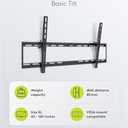 49743 Wall Mount 85 Inches for Televisions and Monitors from 43 to 100 Inches to 75 kg Max. VESA 800 x 400
