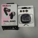 Skullcandy Rail ANC Wireless Earbuds, Bluetooth Headphones, Active Noise Cancelling, Up to 38 Hours Battery, Microphone for iPhone Android, Customizable via Skull-iQ App - True Black