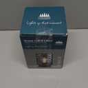 Battery Operated Lamp with Timer, Small Table Lamp for Office Desk Decor, Glass Cordless Lamp Bedside Cozy Light for Living Room Aesthetic, Entryway Wave Design-Grey