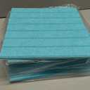 Honoson 12 Pack 47" x 35" Large Cork Board Alternative Felt Bulletin Board Wall Tiles with Safe Square Adhesive Large Roll Cork Tiles for Walls Organize Home Office Classroom Pin Panels(Lake Blue)