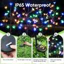 Solar Garden Lights Garden Decor, Solar Flowers Outdoor Decorative,2Pack 40LED Fairy Solar Lights Outdoor Waterproof Outside Yard,Patio,Pathway Decorations,Gardening Gifts for Women Mom