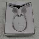 7 Color Face and Neck Massager Light Therapy, Red Light Based Facial Massager for Skin Care, Firming, Smoothing (White)