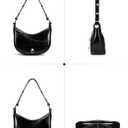 molshine Genuine Leather Shoulder Handbag, Designed Crescent Handbag, Armpit Bag Crossbody Bag for Women Lady Model DLK0031A