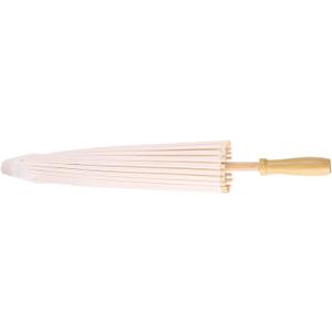Tbest White Color Paper Decorative Umbrella Parasol School Decor Photo Prop 60Cm Parasol, White Paper Parasol 60Cm (60cm / 23.6in)