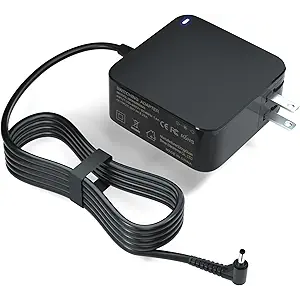 65W Charger Compatible with Lenovo IdeaPad 3/1/5,Slim 3/5/7,Flex/Pro Series, S/C Series, S340 S145 V15 V14 V17 Series Fast Charging Power Cord Longer Cable for Office, Travel, and Home Use