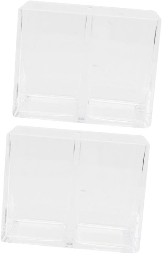 2pcs Transparent Acrylic Pen Organizer Stylish Brush StorageBucket for Makeup Brushes Pencils and Cosmetics Compact and Durable Design for Home and Office Use