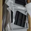 Tall Metal Planter 26" H - 2 Pack, Tall Planters with Removable Insert Shelve & Saucer Trays, Metal Outdoor Planters for Porch, Garden, Patio, Yard(Black)