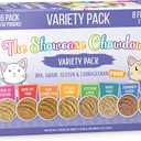 Weruva Slide N' Serve Pat Wet Cat Food, The Showcase Chowdown Variety Pack, 2.8oz Pouch, Pack of 16 (EXP 07/27/27)