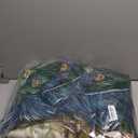 Living Room Rug 5x7 Rug Machine Washable Floral Peacock Area Rug Non Slip Floral Animal Vintage Low Pile Large Rugs for Living Room, Bedroom, Farmhouse, Dining Room, Kids Playroom (Beige)