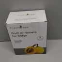 5 PCS Large Fruit Containers for Fridge - Leakproof Food Storage Containers with Removable Colander - Dishwasher & microwave safe Produce Containers Keep Fruits, Vegetables, Berry, Meat Fresh longer