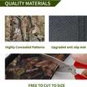 Tree Stand Rail Pads Wood Camouflage Replacement Shooting Rail Pads Easy to Disguise Treestands Shooting Rail Cover Ideal for Tripod Deer Hunting Climbing Stand Treestand Ladder Tree Stand Pads