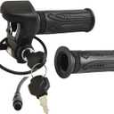 48V E-Bike Throttle Control Grip Set With Voltage Monitor Display Waterproof 6-Pin Interface Handle Bar System For Electric Scooter Tricycle 7/8"