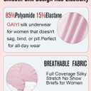 4Pack Women's High Waisted Underwear Moderate Tummy Control Shapewear Panties Stretch Lace Briefs for Women