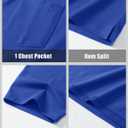 MAGCOMSEN Mens Polo Shirts Short Sleeve Cotton Pique Golf Shirts with Pocket Casual Performance Moisture Wicking Polos (XXL)