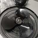 Comfort Zone Oscillating Table Fan with Adjustable Tilt, Convenient Push Button Controls, Quiet, 12 inch, 3 Speed, Desk Fan, Airflow 7.25 ft/sec, Ideal for Home, Bedroom, Dorm & Office, CZ121BK
