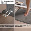 Flexible PVC Carpet Edge Trim Strip, Self Adhesive, Cuttable & Floor Transition Strip, Waterproof Edging for Rugs & Mats, High Traffic Safety,for Carpet Thickness Within 5mm