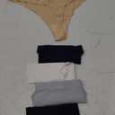 Voenxe Seamless Women Underwear Thongs,No Show Ladies Thong,No Line Workout Breathable Comfortable Panties,Soft Undies,5-Pack (Large) C-5 Pack Basics