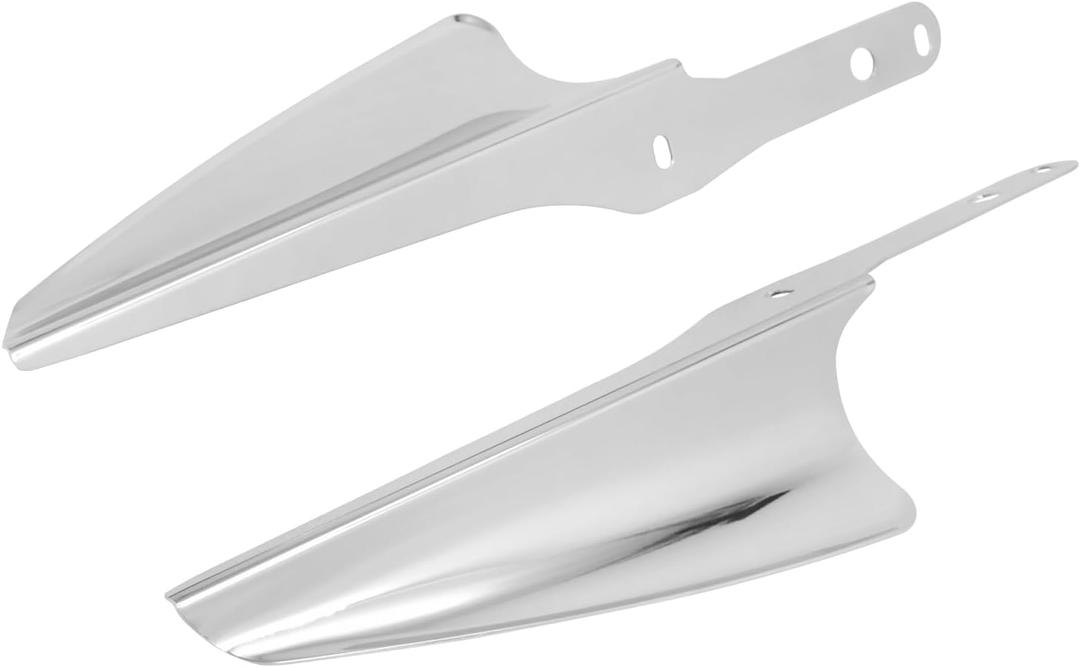 Front Fork Mount Wind Deflectors Windshield Fit for Harley Touring Street Glide Electra Glide Road King CVO FLHT FLHR FLHX 1995-2023 Chrome