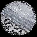 Sliver Placemats Disposable Round Table Mat 13 Inch Silver Foil Mesh Pressed Paper Placemat Sliver Tablecloths Table Runner for Party Wedding Home Dinners Table Decor (Silver, 50 Pcs)