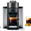 Nespresso Vertuo Coffee and Espresso Maker,1597 ml, by De'Longhi, Graphite Metal
