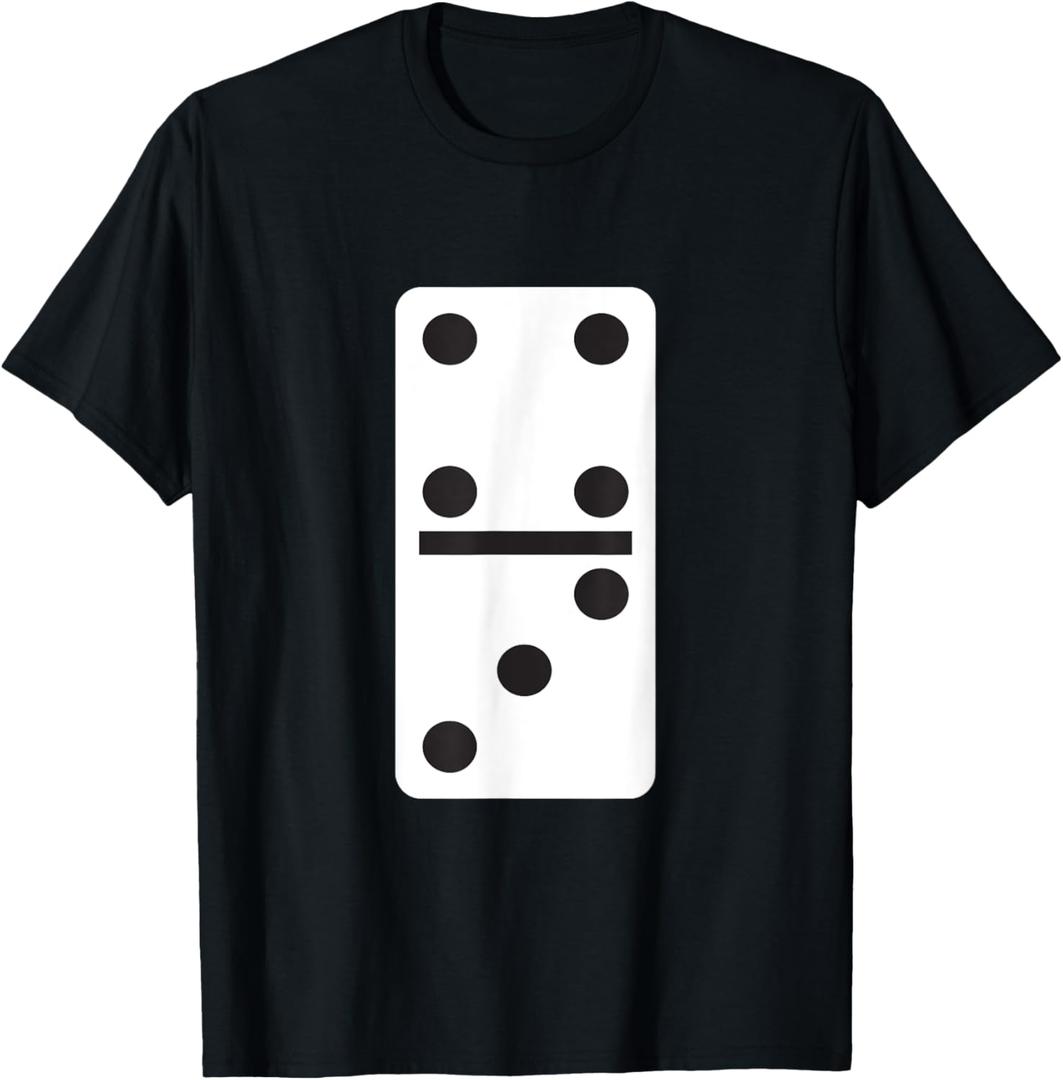 Four Three Dominoes T-Shirt Halloween Costume Domino Game T-Shirt