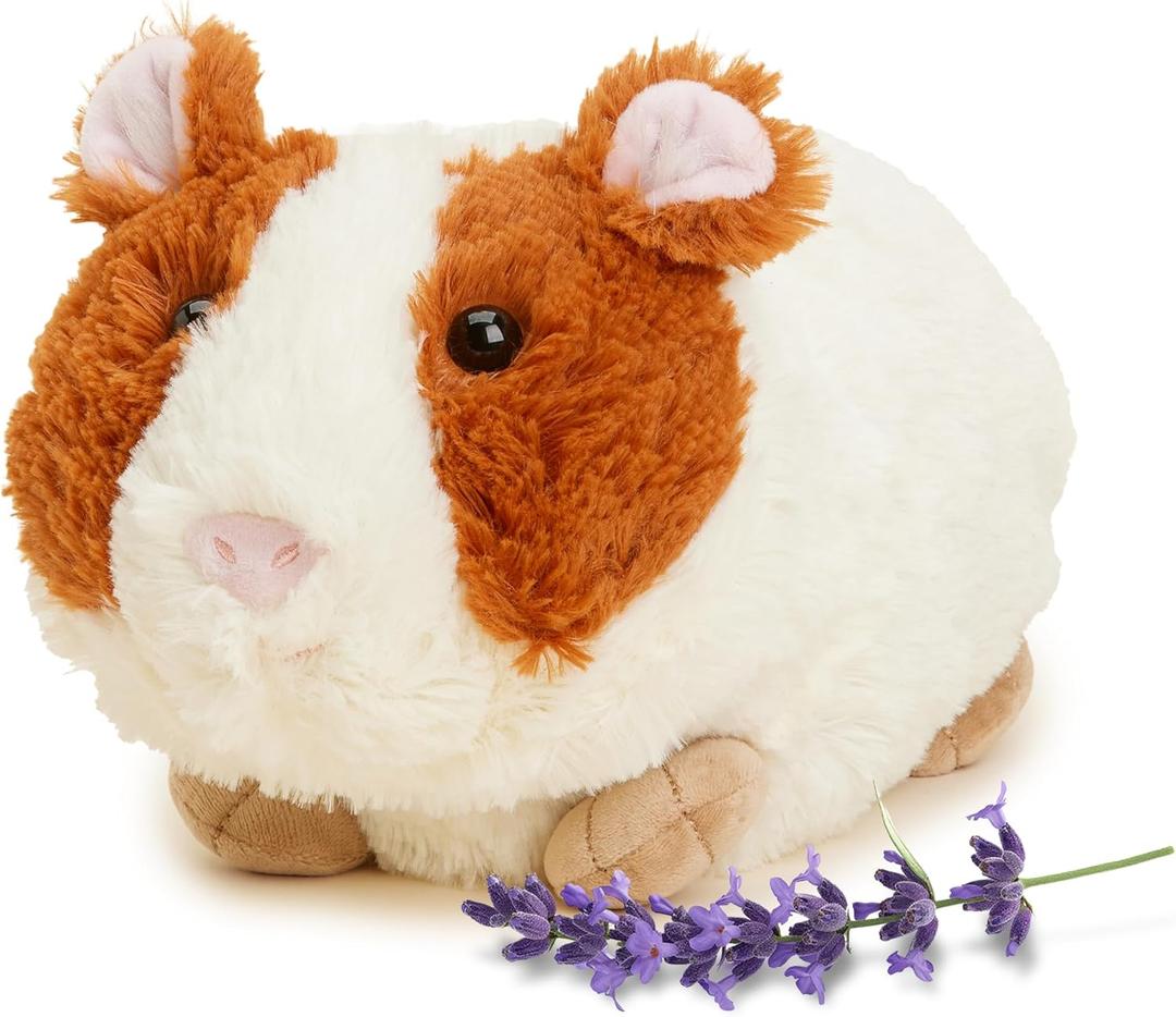 warmies Microwavable & Weighted Stuffed Animals, Guinea Pig - Heated Stuffed Animal Plushie for Warmth & Comfort - Cute Soft Plush Toys for Adults & Children (Boys, Girls, Babies & Toddlers)