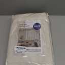 MIULEE Linen Pinch Pleated 100% Blackout Curtains for Bedroom 96 Inch Long 2 Panels Set - Back Tab Track Cream Black Out Curtain for Living Room Darkening Triple Pleat Drapes with Hooks, Natural