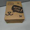 Cat Water Fountain Wireless - Stainless Steel 3.2L/108oz Cordless Pet Fountain - Battery Operated Automatic Water Dispenser for Cats Indoor, with Motion Sensor & Quiet Pump