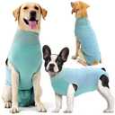 Dotoner Dog Surgery Recovery Suit Dog Suit for Male Female Neuter Anti-Lick Abdominal Wounds Bite Protective Outfit Alternative E-Collar & Cone Breathable Spay Suit for Dogs, Medium