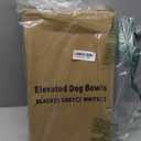 Elevated Dog Bowls, Non-Slip Dog Feeder with 1*Stainless Steel Dishes & 1*Slow Feeder Bowl, 5 Heights Adjustable Raised Bowls for 3.15-8.66-9.84-11.02-12.2