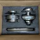 JF015E Transmission 29T Pulley Set with Belt Chain, Compatible with Sentra March NV200 Tiida Cube Livina Attrage Spacia, Replace CVT Transmission Drive Hard Part RE0F11A 901068 33710S-1