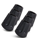 TrailBuddy Walking Stick Tips - Pack of 6 Replacement Rubber Cane Tips Fit Most Trekking & Hiking Poles w/Shock Absorption, Grip & Traction Protectors - 11mm Diameter