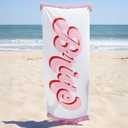 xo, Fetti Bride Beach Towel | Bachelorette Party Decorations, Bridal Shower Gift, Bridesmaid Favors, Engagement Party Supplies