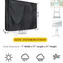 Mobile TV Stand Cover for 45-60 Inch Waterproof Moisture-proof Dust-proof TV Screen Protection Cover