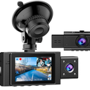Dual Dash Cam Front and Inside FHD 1080P Dash Camera for Cars Dashcams for Cars with Infrared Night Vision, Car Camera Driving Recorder 24H Park Monitor Motion Detection GSensor for Taxi Uber