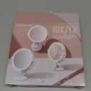 Magnifying Mirror with Light 30X, 2-Sided 30x/1x Magnifying Mirror with Suction Cup, 360 Rotation Wall Mounted Makeup Mirrors with Lights and Magnification, 3 Lighting Modes Adjustable Brightness