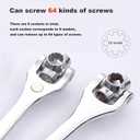 4 x AHERO 48 In 1 Wrench, Double-Headed Bi-Directional Rotating Wrench