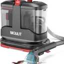 Portable Carpet Cleaner - Strong Suction for Rug, Couch, Car, Pet Stain, Furniture Cleaner for Home (Bright Black)