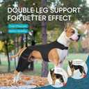 Adjustable Dog Knee Brace for ACL Tear and Arthritis Recovery - Dual Hind Leg Support with Harness Connection - Orthopedic Leg Wrap for Joint Stability and Pain Relief in Dog ((XX-Large)