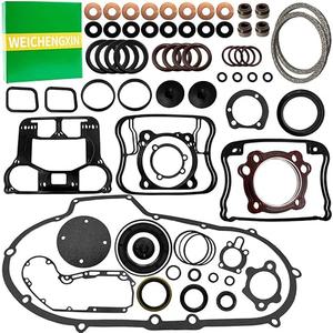 Clutch Primary Cover Gasket Kit Compatible with Sportster 1200 Custom Anniversary XL1200C XLH1200 XL1200S XL1200C XLH1200C 1989-2003