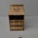 Owl House Cedar - Prebuilt Barn & Screech Owl Nesting Box - Easy Hang & Clean - Wood Shavings & Screws Included