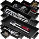 ONREVA Tool Box Organizer Tray Divider Set, Extra Large Toolbox Trays, Tool Box Organizers and Storage Kit, Rolling Tool Chest Drawer Bins, Hardware Screwdrivers Pliers Organization, 12pcs