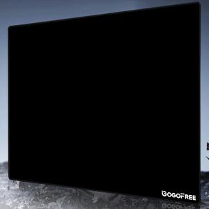 Glass Mousepad with Hard Surface for Gaming, Ultra Smooth Mouse Mat, Water-Resistant Large Mouse Pad Precision Speed Control for Esport Games/Office, Black XL(15.719.6)