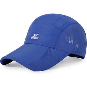 Running Hat Outdoor Sun Protection Hat Mesh Quick Dry Hat Thin Cool Baseball Cap for Women and Men (Blue)