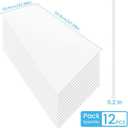 12 Pack Drop Ceiling Tiles 2ft x 4ft PVC Waterproof Panel Cover 5mm Washable and Fire-Rated Drop Tile 48 Sq. Ft - White