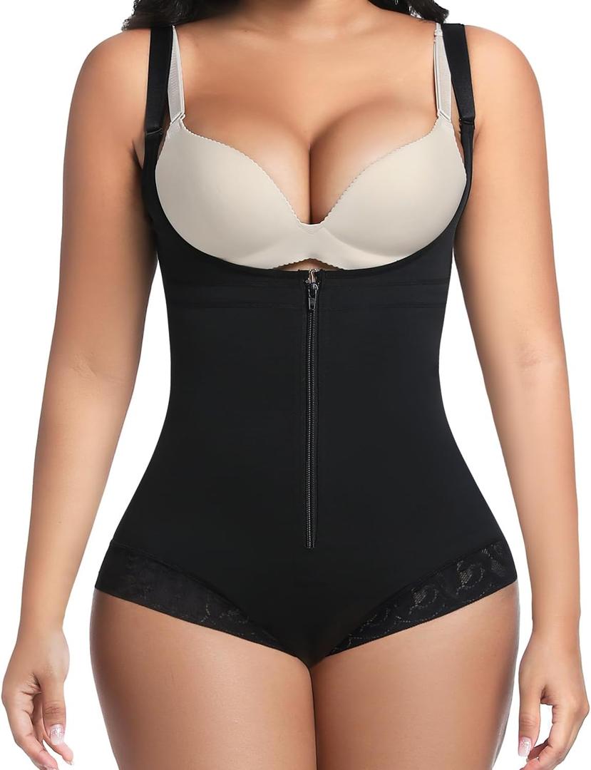 Fajas Colombianas Shapewear for Women Tummy Control,Faja Body Shaper Butt Lifter Bodysuit, M