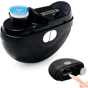 Valentines Day Gifts for Him & Her - Electric Nail Clipper, 3 Speeds Automatic Nail Clipper with 2-in-1 Grinding Heads, LED Light, Electric Nail Trimmer for Adults,Seniors and Kids (Black)