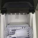 Aeitto Ice Maker Countertop 26lbs/24H, Ice Machine 8 Ice Cubes Ready in 6 Mins, 2 Sizes of Bullet Ice Portable Ice Makers with Basket & Scoop, Auto Self-Cleaning for Home/Kitchen/Office Stainless